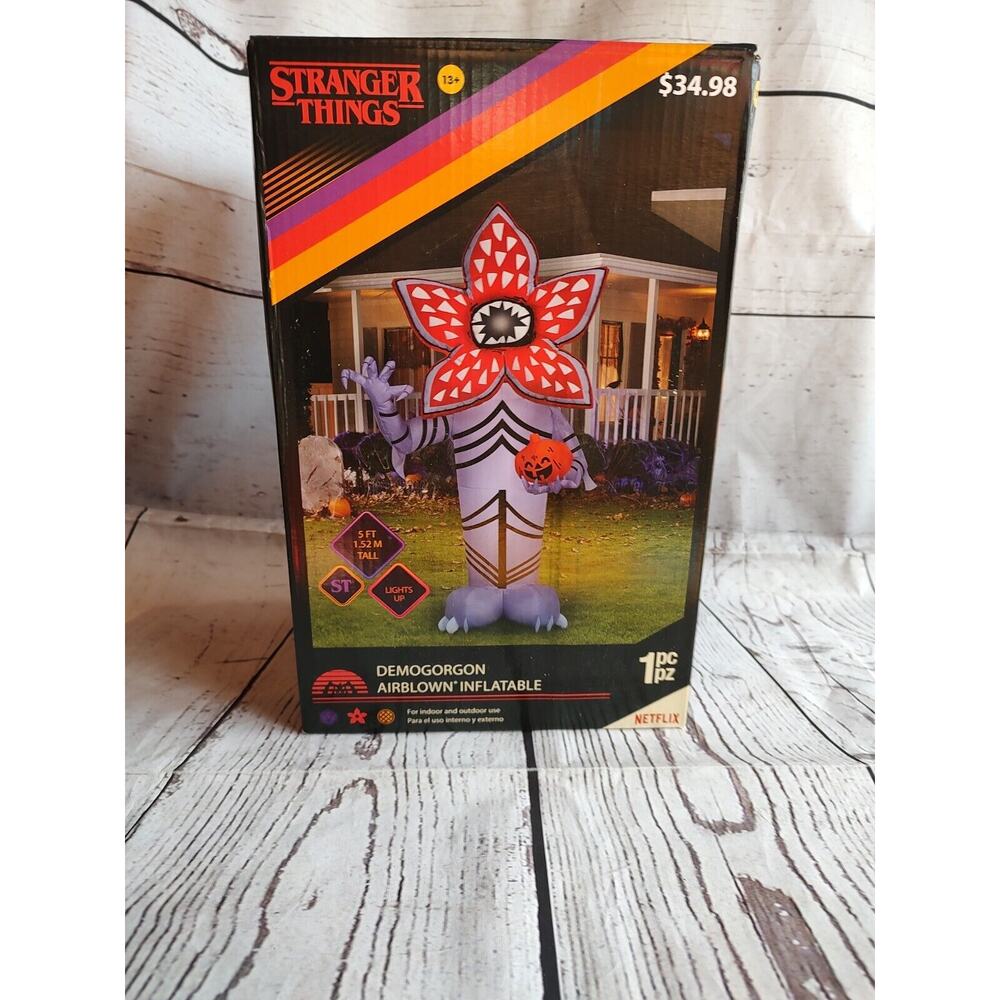 Stranger Things Demogorgon Inflatable Halloween 5' Pumpkin NIB